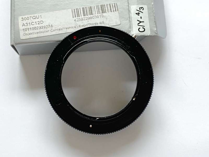 LENS ADAPTER YASHICA/CONTAX C/Y MF LENSES for OLYMPUS 4/3 (FOUR THIRDS) CAMERAS , used Lot 2