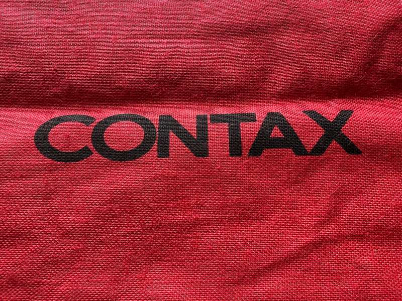 CONTAX FABRIC BAG,red, very strong,new,vintage, never used, collectors item, size approx. 45x50x16cm