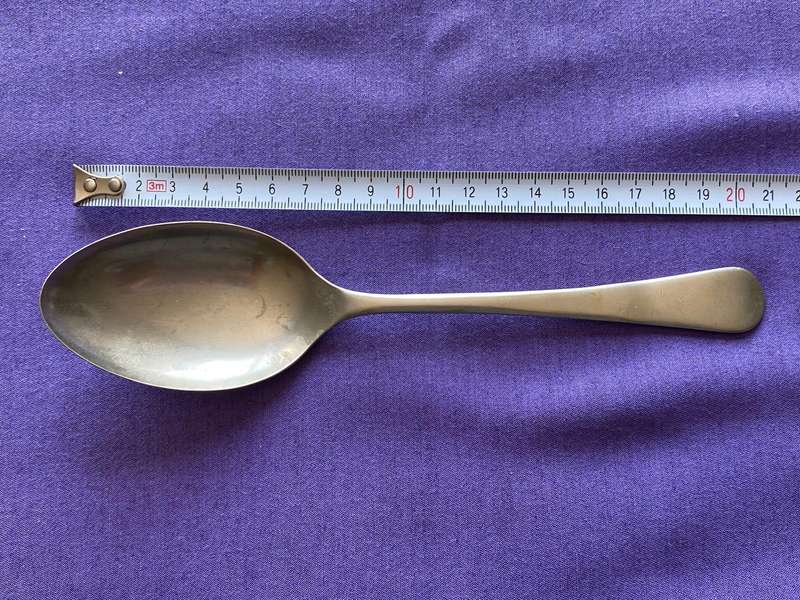 Nickel Silver spoon made in england vintage, collectors item