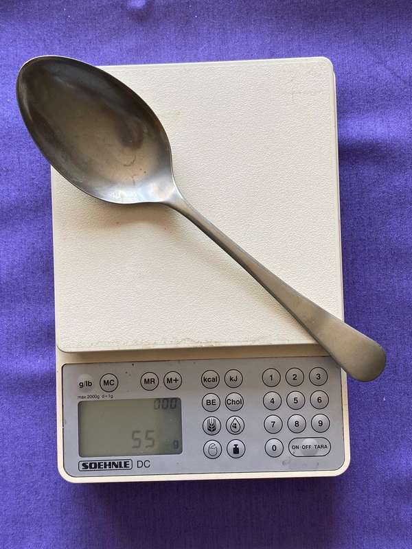 Nickel Silver spoon made in england vintage, collectors item