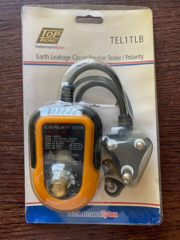 HellermannTyton Toptronic Tester Earth Leakage / Polarity TEL1TLB