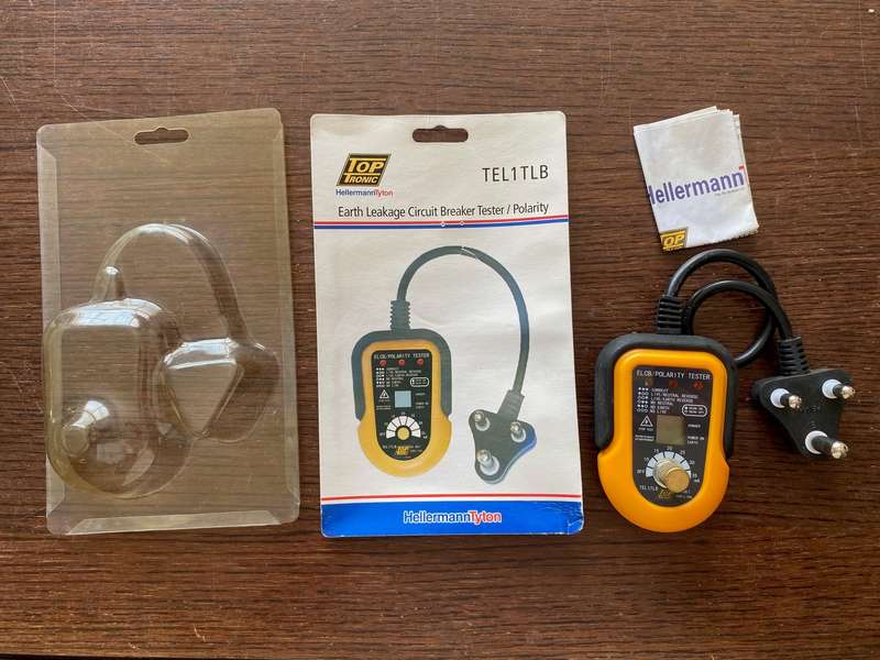 HellermannTyton Toptronic Tester Earth Leakage / Polarity TEL1TLB