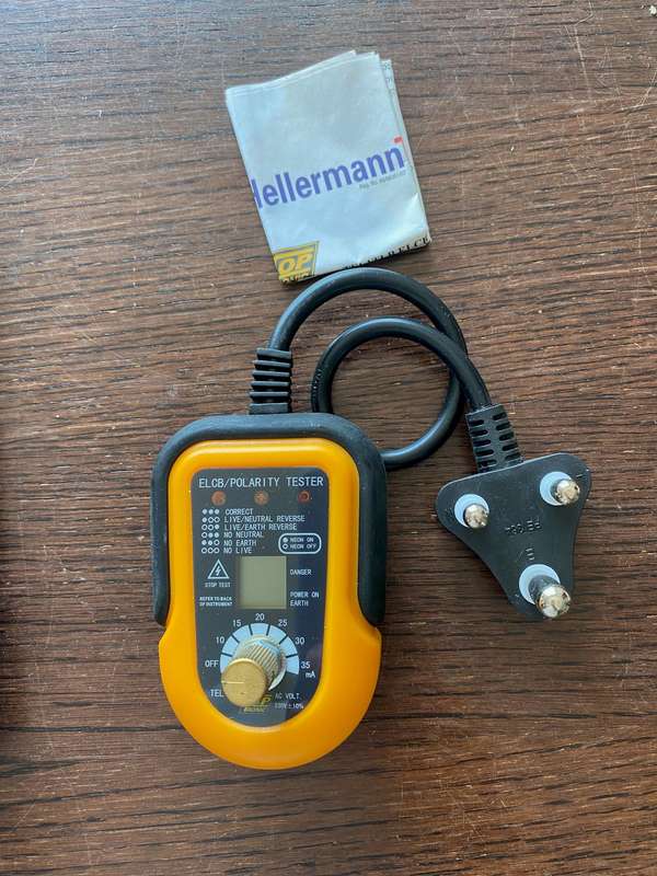 HellermannTyton Toptronic Tester Earth Leakage / Polarity TEL1TLB