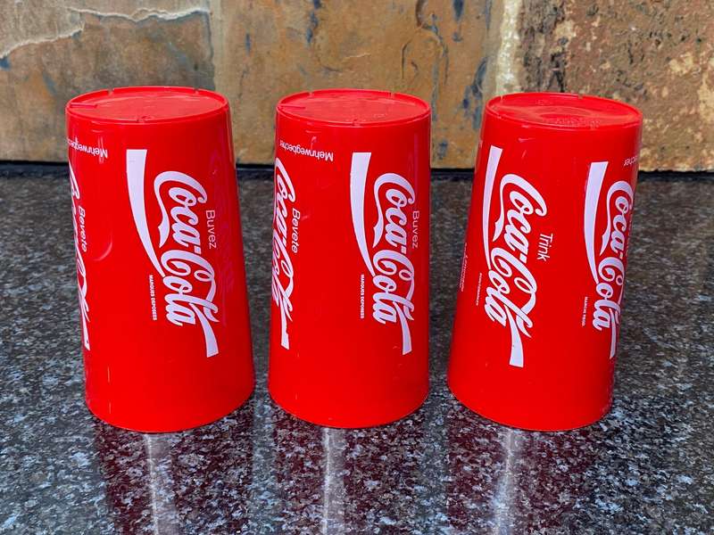 Coca Cola cup/mug ,appox. 300ml ,made in Germany in the 90s, retro, Adoma GmbH,88239 Wangen, Germany
