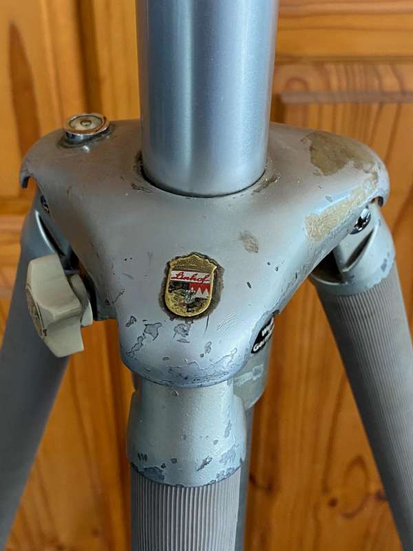 Linhof Tripod with 1/4 inch thread , vintage, rare,  West Germany, hight upto 2.01m