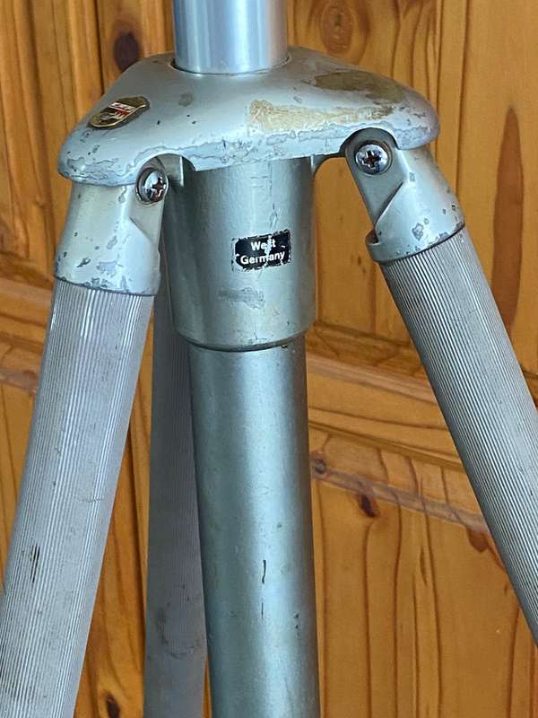 Linhof Tripod with 1/4 inch thread , vintage, rare,  West Germany, hight upto 2.01m
