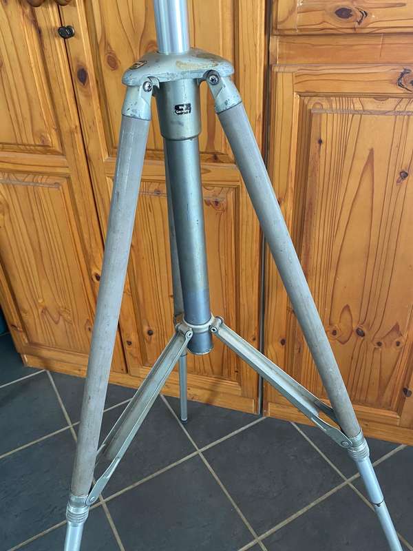 Linhof Tripod with 1/4 inch thread , vintage, rare,  West Germany, hight upto 2.01m