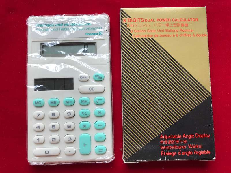 Hoechst Germany solar calculator new, collectors item