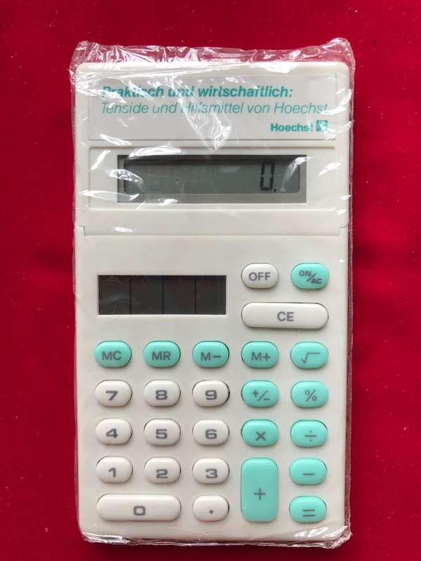 Hoechst Germany solar calculator new, collectors item