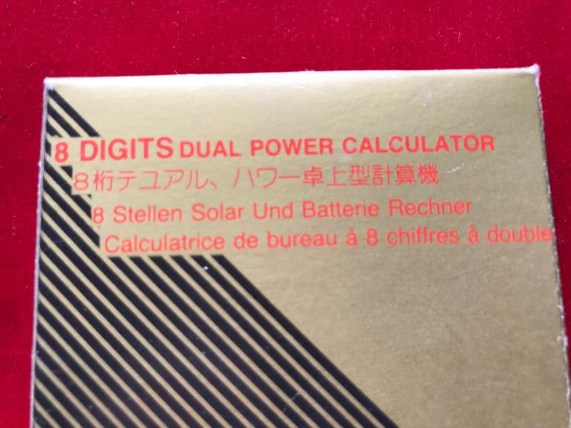 Hoechst Germany solar calculator new, collectors item