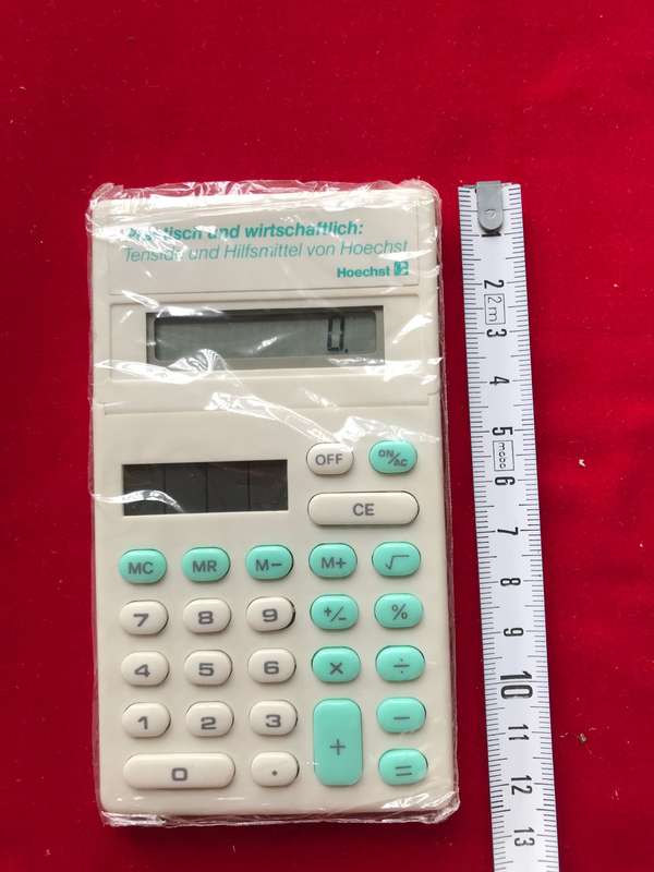 Hoechst Germany solar calculator new, collectors item