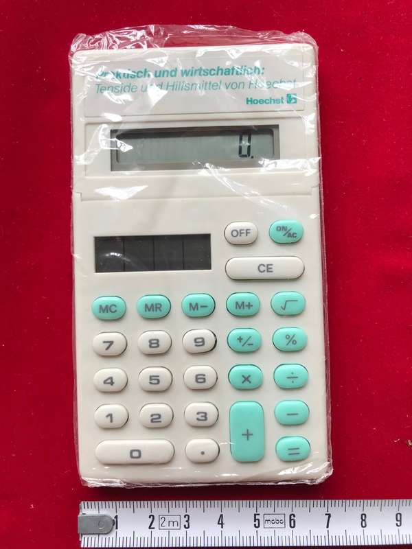 Hoechst Germany solar calculator new, collectors item