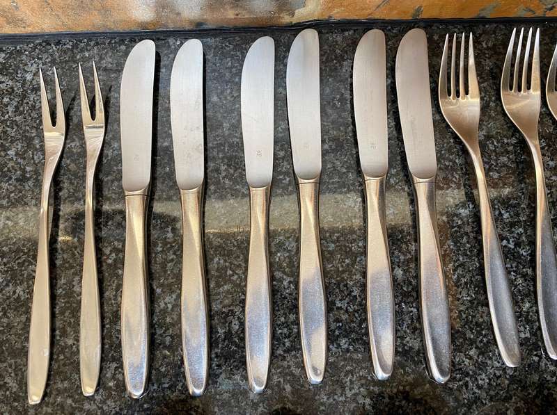 WMF Cromargan Lot 2, 40 pieces: Spoon, knife, fork, salat,ect,GermanyOFFER IS VALID UNTIL 15.6.25