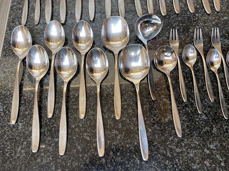 WMF Cromargan Lot 2, 40 pieces: Spoon, knife, fork, salat,ect,GermanyOFFER IS VALID UNTIL 15.6.25