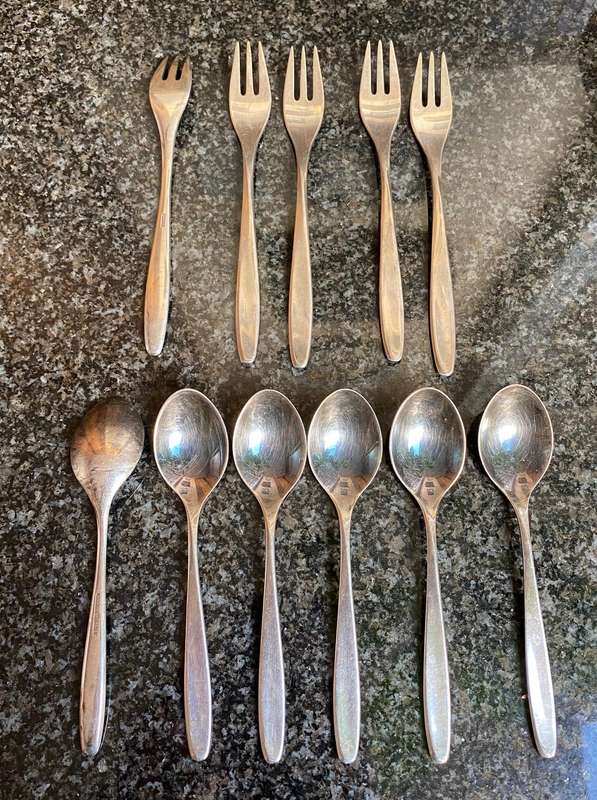 WMF silver 90 Lot 3, 11 pieces: coffee tea spoon, cake fork,vintage, from Germany, collectors item