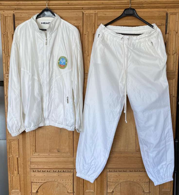 Vintage CONTAX YASHICA HEAD Tracksuit, white,1987,collectors,pants 54,jacket 56,