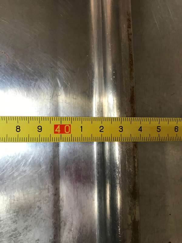 Stainless steel tray, secondhand, 65cm x 44cm