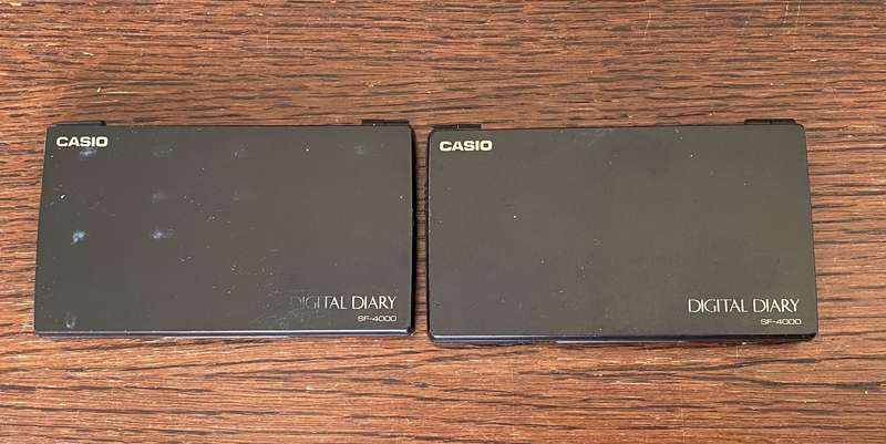2 x Casio Diary SF-4000  vintage, collectors item,