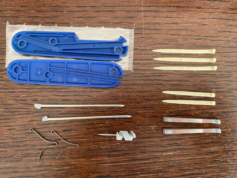 1 x Lot : Victorinox knife spareparts , unused, for victorinox pocket knifes