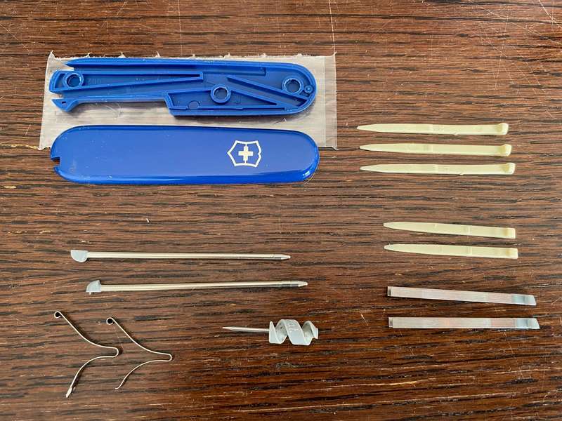1 x Lot : Victorinox knife spareparts , unused, for victorinox pocket knifes