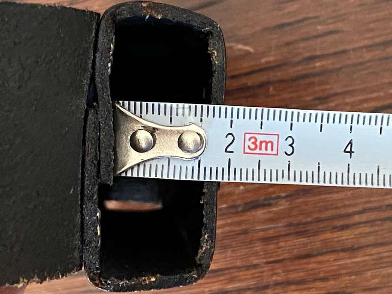 Leather pouch/case for a knife or a multitool, black, vintage, like leatherman or similar