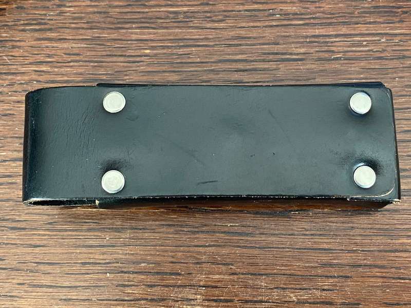 Leather pouch/case for a knife or a multitool, black, vintage, like leatherman or similar
