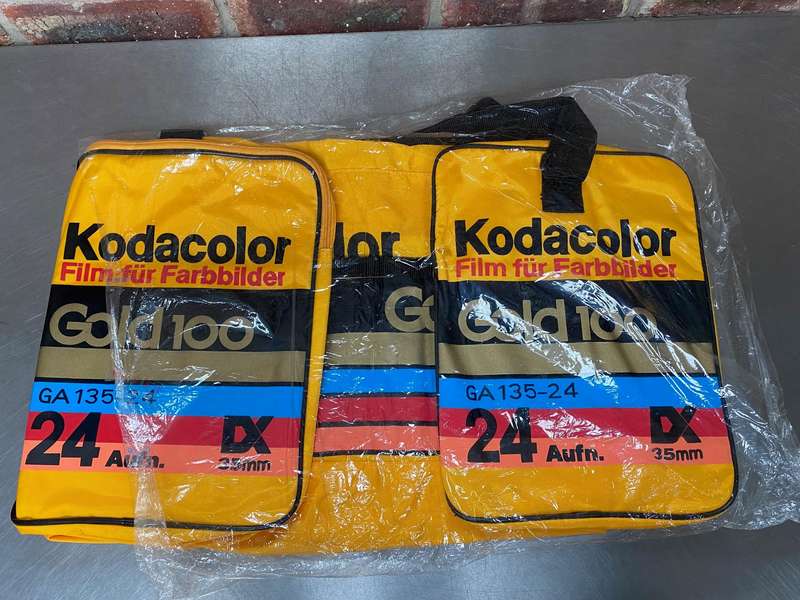 Big Kodak Bag Kodacolor Gold 100 ,collectors item,vintage,rare,retro, 80s, 35mm Film,unused,like new