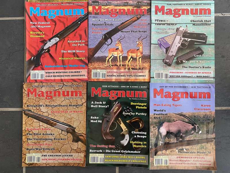 12 x MAGNUM Magazine 1-12 / 2008 , vintage,rare, collectors item, hunting magazine