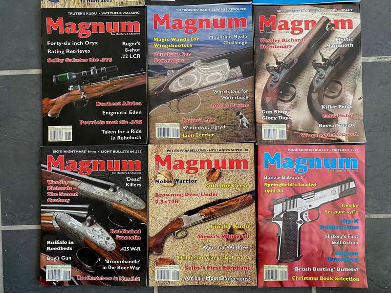 12 x MAGNUM Magazine 1-12 / 2012 , vintage,rare, collectors item, hunting magazine