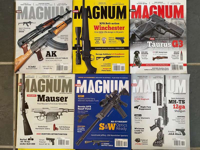 9 x MAGNUM Magazine 1-9 / 2020 , vintage,rare, collectors item, hunting magazine