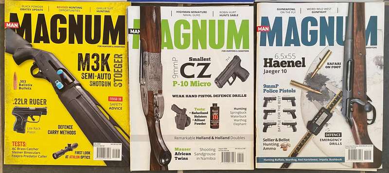 9 x MAGNUM Magazine 1-9 / 2020 , vintage,rare, collectors item, hunting magazine