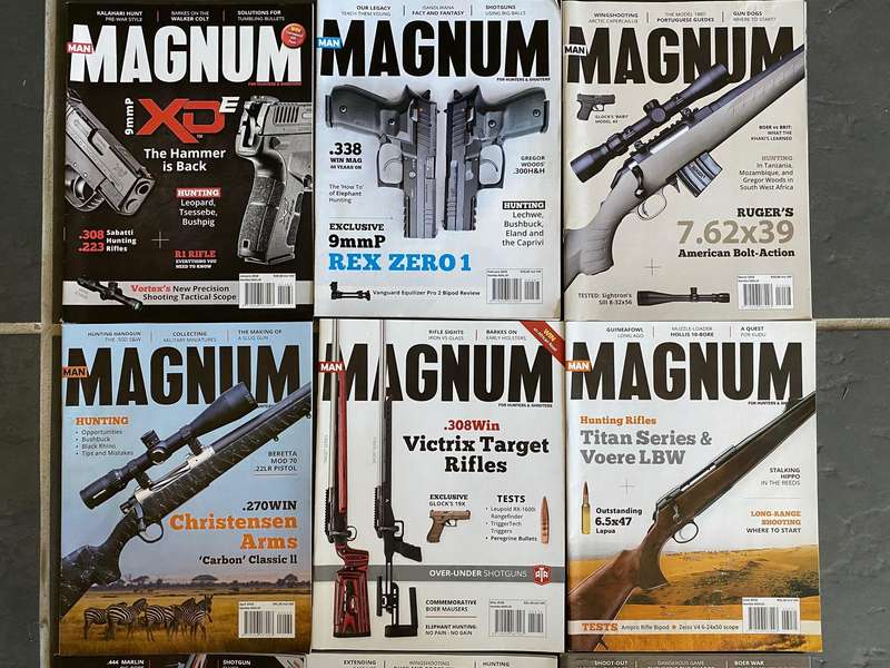 12 x MAGNUM Magazine 1-12 / 2018 , vintage,rare, collectors item, hunting magazine