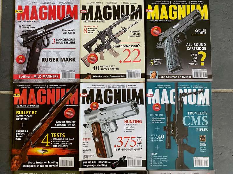 12 x MAGNUM Magazine 1-12 / 2017 , vintage,rare, collectors item, hunting magazine