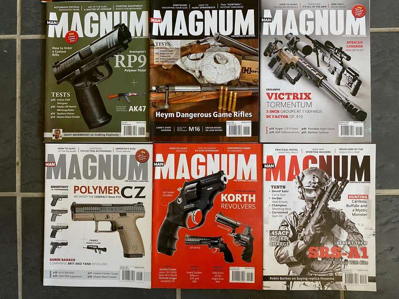 12 x MAGNUM Magazine 1-12 / 2017 , vintage,rare, collectors item, hunting magazine