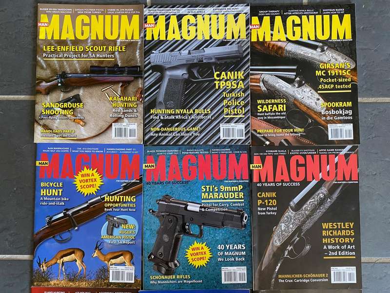 12 x MAGNUM Magazine 1-12 / 2016 , vintage,rare, collectors item, hunting magazine