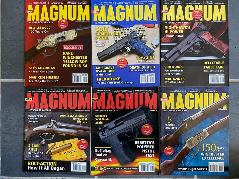 12 x MAGNUM Magazine 1-12 / 2016 , vintage,rare, collectors item, hunting magazine