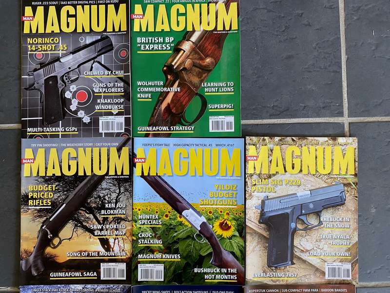 11 x MAGNUM Magazine 1+2, 4-12 / 2015 , vintage,rare, collectors item, hunting magazine