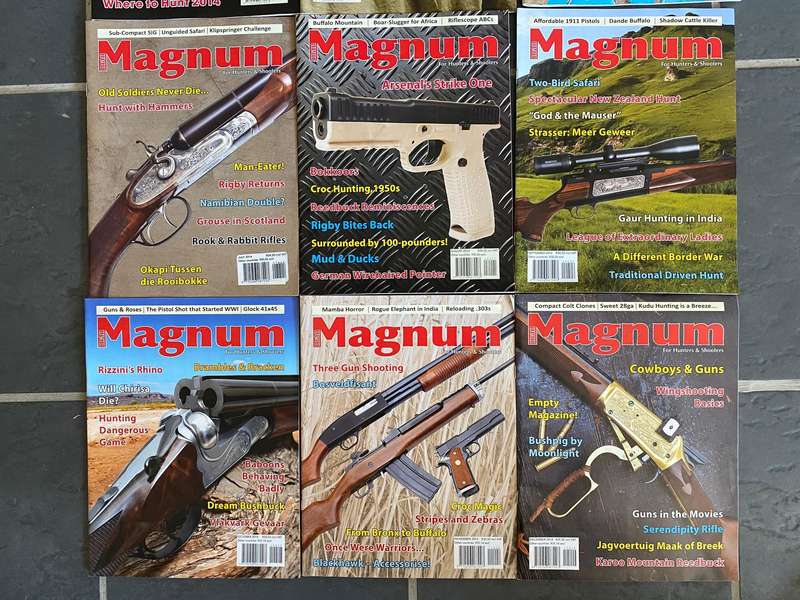 12 x MAGNUM Magazine 1-12 / 2014 , vintage,rare, collectors item, hunting magazine