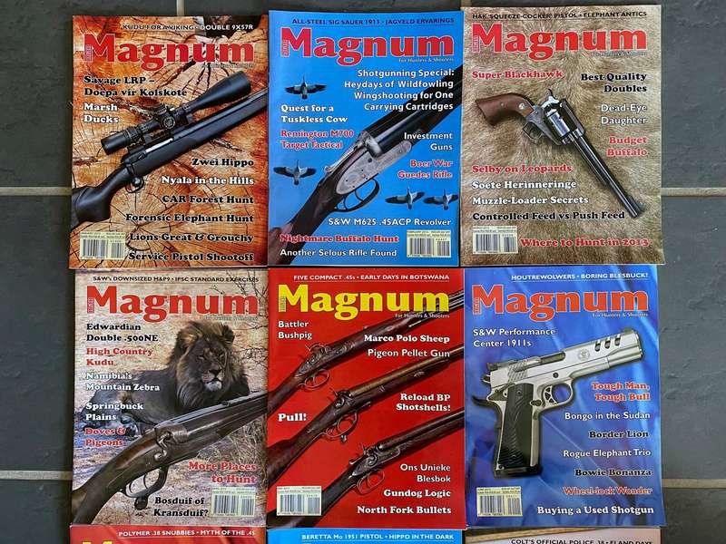 12 x MAGNUM Magazine 1-12 / 2013 , vintage,rare, collectors item, hunting magazine