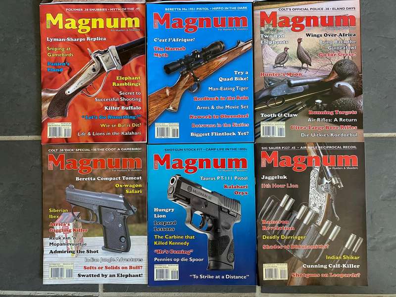 12 x MAGNUM Magazine 1-12 / 2013 , vintage,rare, collectors item, hunting magazine