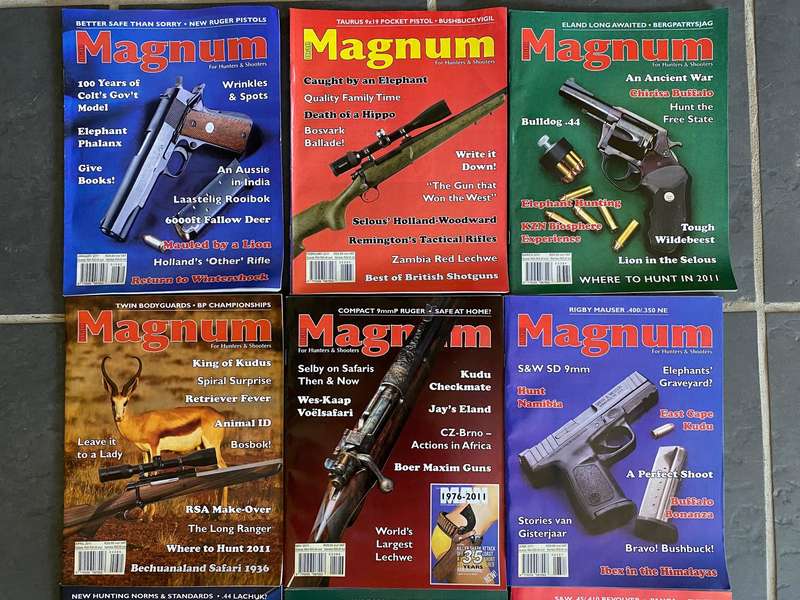12 x MAGNUM Magazine 1-12 / 2011 , vintage,rare, collectors item, hunting magazine
