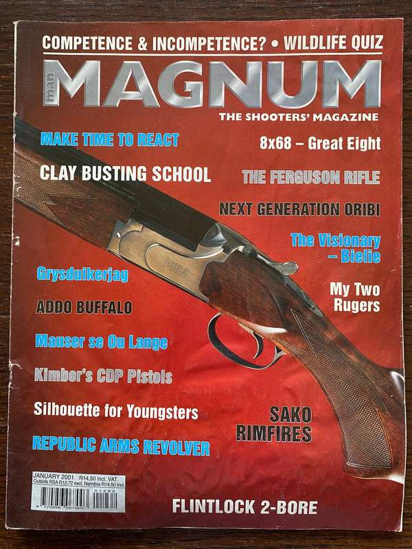 MAGNUM Magazine January 2001 , vintage,rare, collectors item, hunting magazine