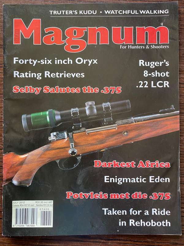 1 x MAGNUM Magazine 7 / 2012 , vintage,rare, collectors item, hunting magazine,