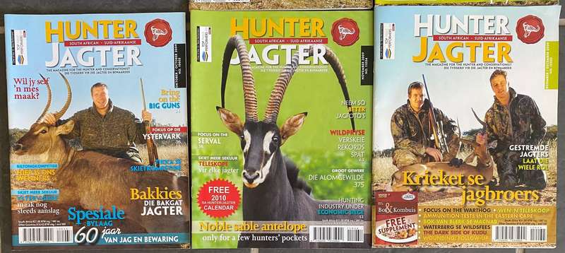 6 x HUNTER JAGTER Magazine 6, 8-12 / 2009 , vintage,rare, collectors item, hunting magazine,