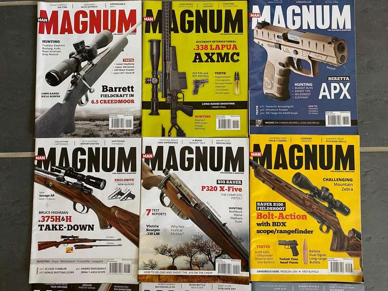 12 x MAGNUM Magazine 1-12 / 2019 , vintage,rare, collectors item, hunting magazine