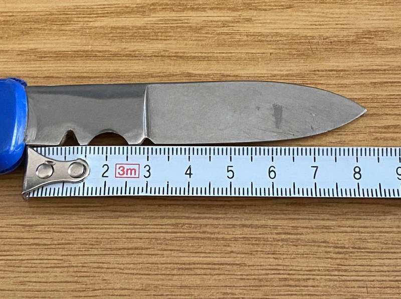 Lux Folding Pocket knife, rostfrei, vintage, rare from Germany, blue,