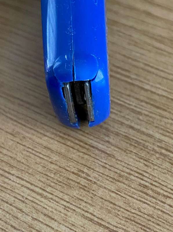 Lux Folding Pocket knife, rostfrei, vintage, rare from Germany, blue,