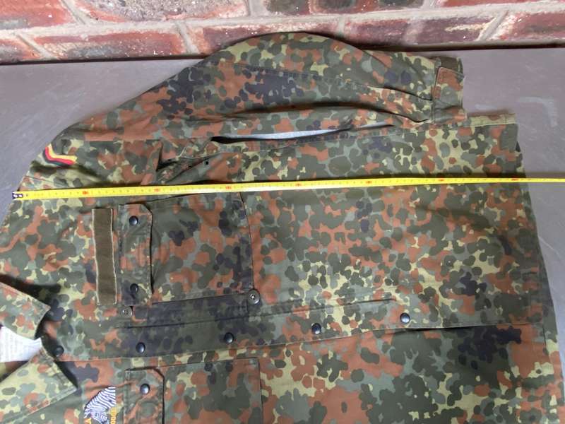 German Millitary Army Jacket Zipped Fleck-tarn Camouflage,( Gr. Nr. 13) 185-195 with Logo,