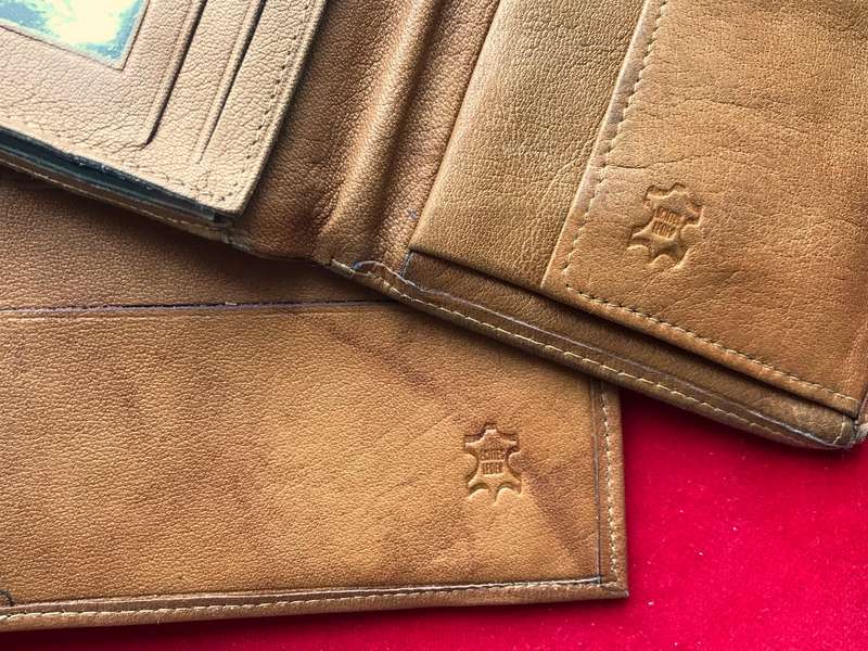 2 x Genuine Leather purse , vintage, collectors items