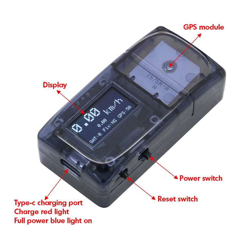 ZMR GPS Speed Detector Speedometer for RC model Airplane, Boat, Quadcopter & Drones etc.